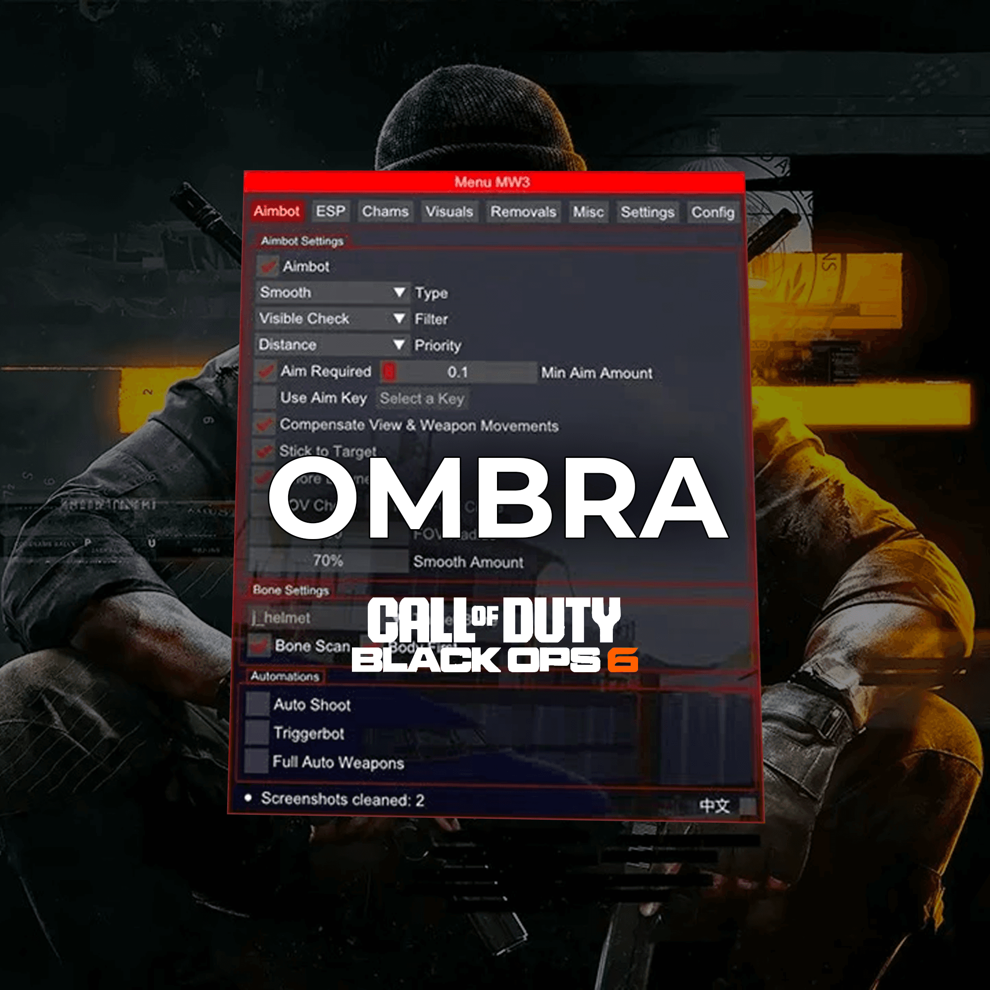 Ombra Bo6/Wz Cheat